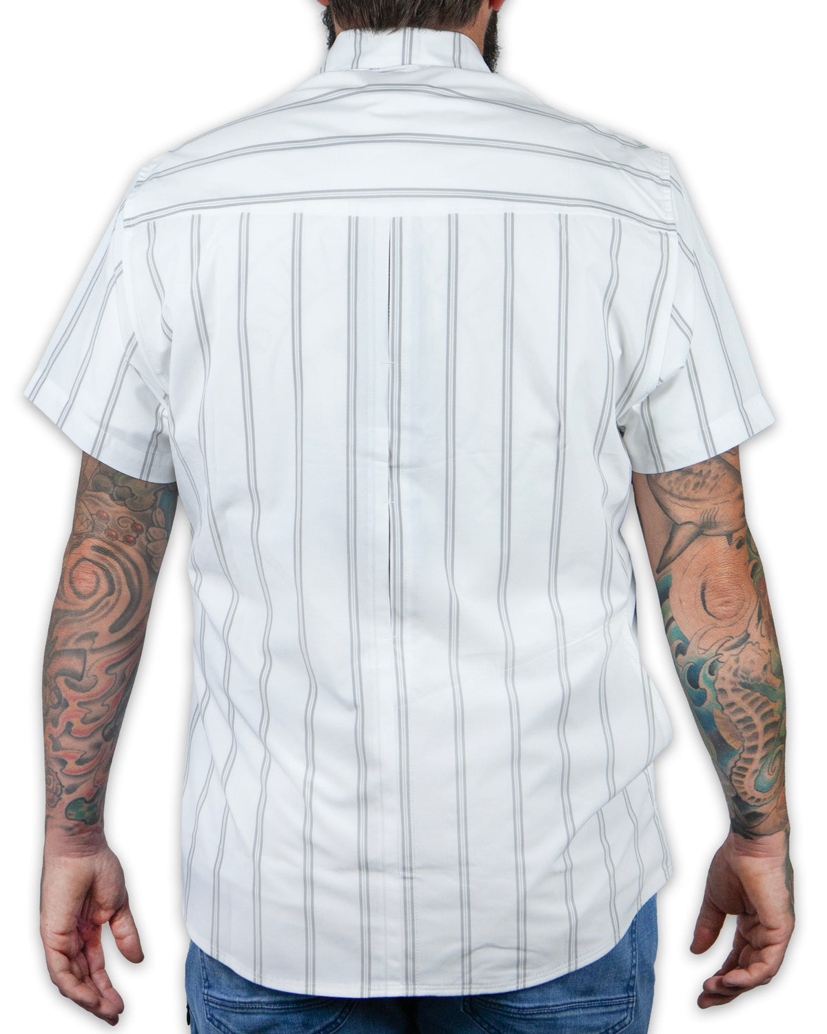 White Off The Grid Surplus Daryll SS Shirt, short sleeve casual shirt with a clean design and button closure.
