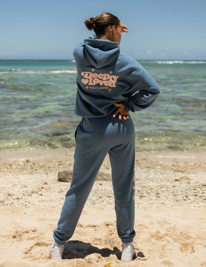 Unisex hoodie by Elevated Faith featuring the "Deeply Loved" design, soft fabric, and comfortable fit in a casual style.