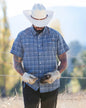 Short sleeve Deke SS shirt in Dusty Royal by Off The Grid Surplus, featuring a comfortable fit and casual style.