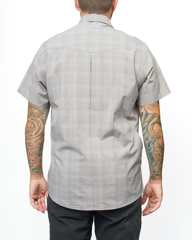 Storm grey Deke SS shirt by Off The Grid Surplus, short sleeve design with a casual fit and subtle branding.