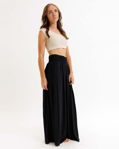 Downeast Demi Tee in nude color, soft cotton short-sleeve t-shirt with a classic fit and crew neckline.