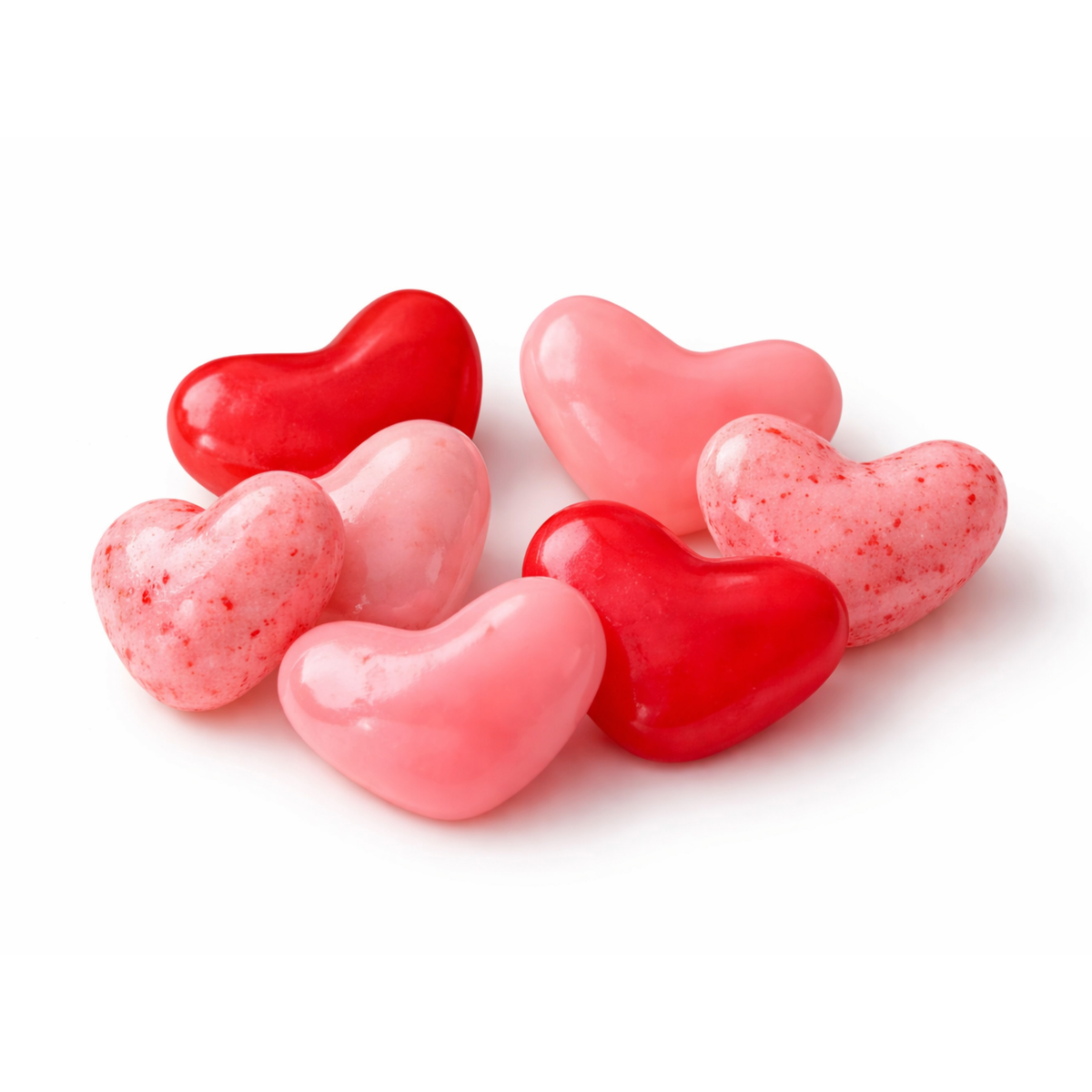 Assorted Jolly Rancher Jelly Hearts candy in a bulk value bag, colorful heart-shaped gummies from Candy In Bulk.