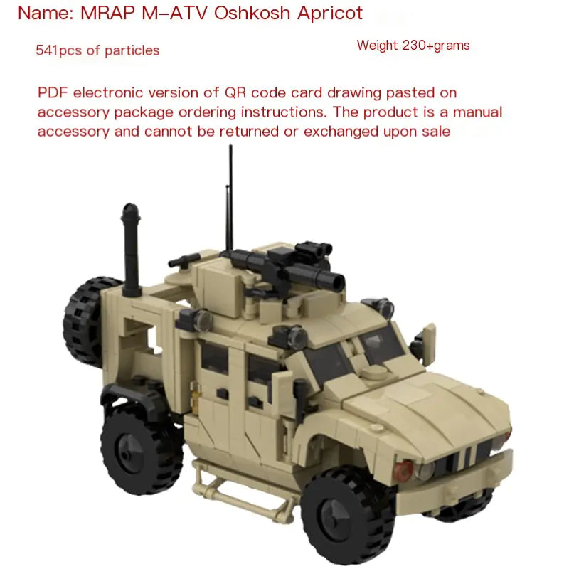 Cross-Border Compatible LEGO MOC-150189 Military Vehicle