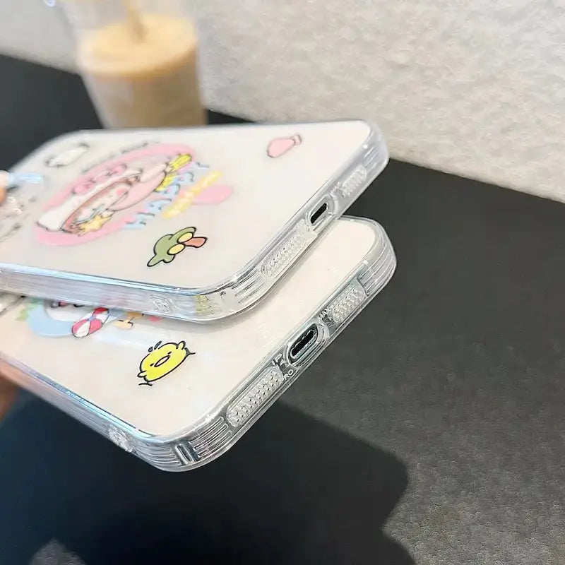 Cute Cartoon Girl Pattern Magnetic Wireless Phone Case