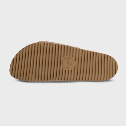 Fleks East Beach Slide in blushed color with an outdoor sole, showcasing casual slip-on footwear for warm weather.
