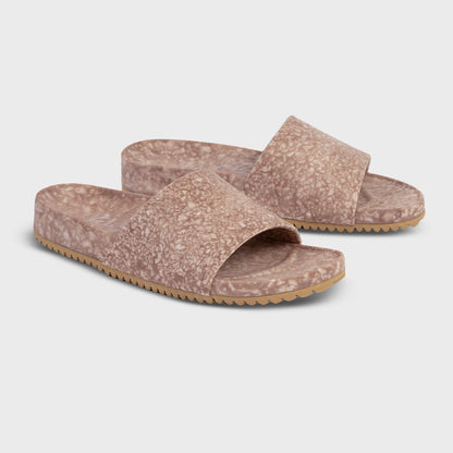 Fleks East Beach Slide in Blushed color, featuring a casual slip-on design with a soft, comfortable profile.