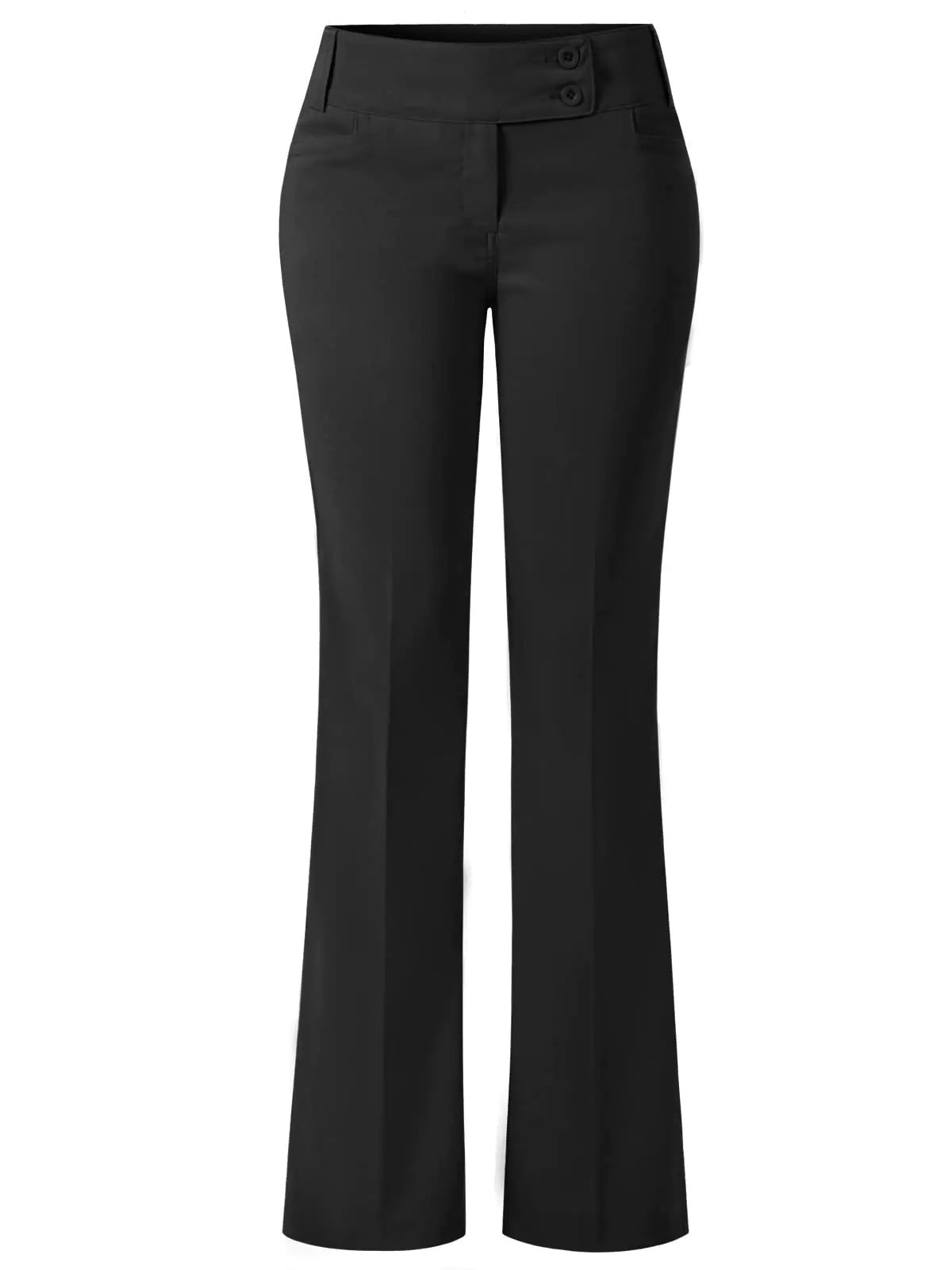 Design by Olivia Womens Relaxed Boot-Cut Office Pants Trousers Slacks Black XS