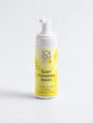 Baby Belleviecosmetic foaming wash in a 150ml bottle, gentle, nut-free newborn cleanser with a pump dispenser and soft labels.
