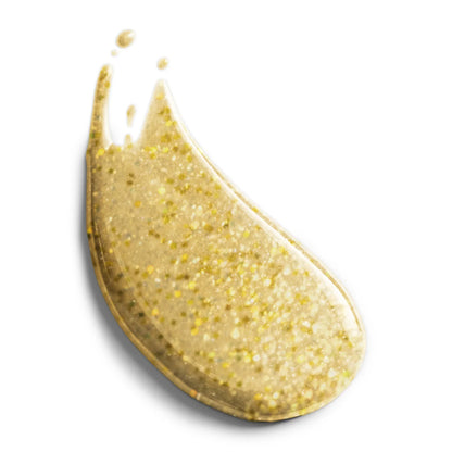 Luxio Sparkles Goddess gel nail polish 15ml bottle with shimmering glitter finish, designed for a glamorous manicure.