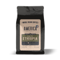 Ethiopia single origin natural coffee beans from America Supply Company LLC, whole and roasted for brewing.