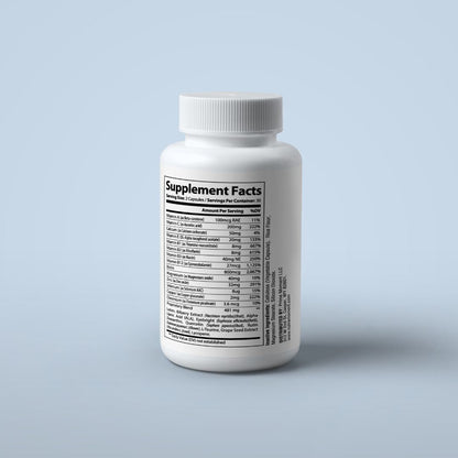 Nutra Moment Eye Health supplement bottle with eye health capsules, shown against a clean white background.