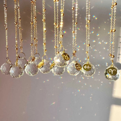 Zodiac Car Suncatcher mirror charm featuring a celestial design, perfect for home decor and car interior decoration.