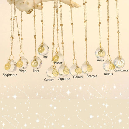 Darn Good Yarn Zodiac Car Suncatcher mirror charm with celestial design, hanging decor for home or car.