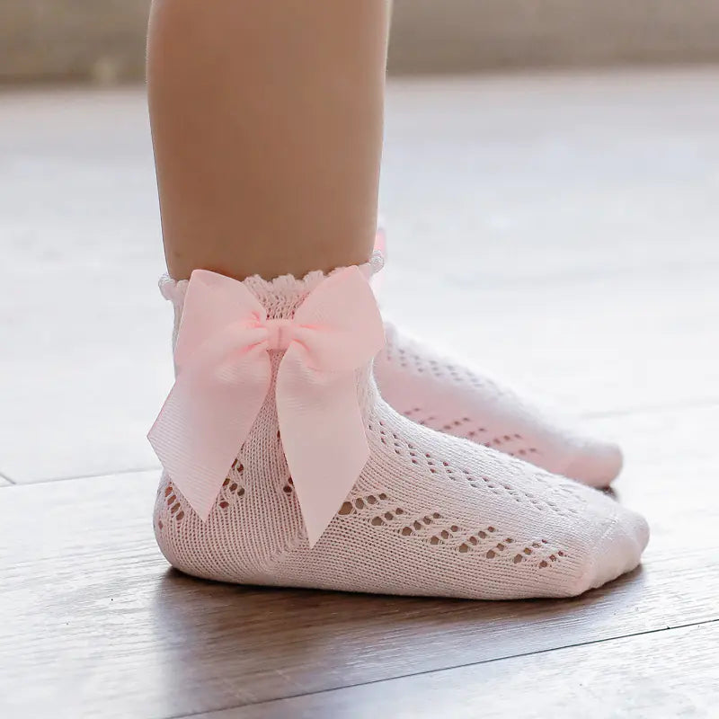 Bowknot Baby Socks for 0-4 Years - Princess Style