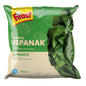 Fresh Feast Donuk Ispanak (spinach) in a 450g package from S101, showing vibrant, frozen spinach leaves.