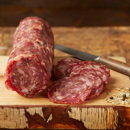 Gastros Craft Meats Weekender Set with fennel and wine, featuring six pieces of gourmet cured meats and accompaniments.