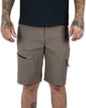 Off The Grid Surplus Deadwood field shorts in earthy tones, featuring durable fabric and practical pockets for outdoor wear.