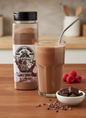 Hi-West Chocolate Protein Shake with 20 grams of protein and no added sugar in a ready-to-drink bottle.