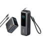 Anker 25K 165W laptop power bank with built-in and retractable cables, portable USB-C external battery for charging laptops