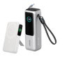 Anker MagGo 10K power bank with magnetic wireless charging pad and USB-C port for portable charging.