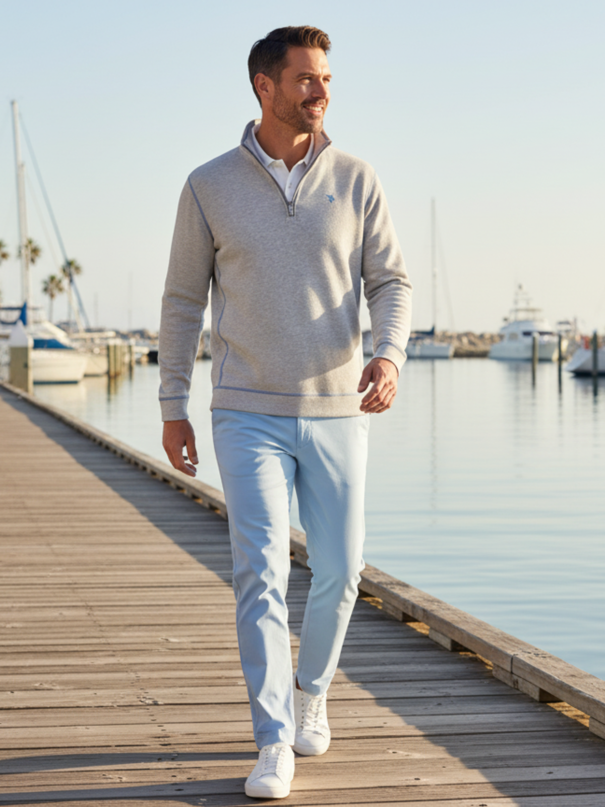Light blue White Water Life Freeport Pant for versatile performance, shown in a relaxed fit with stretch fabric.