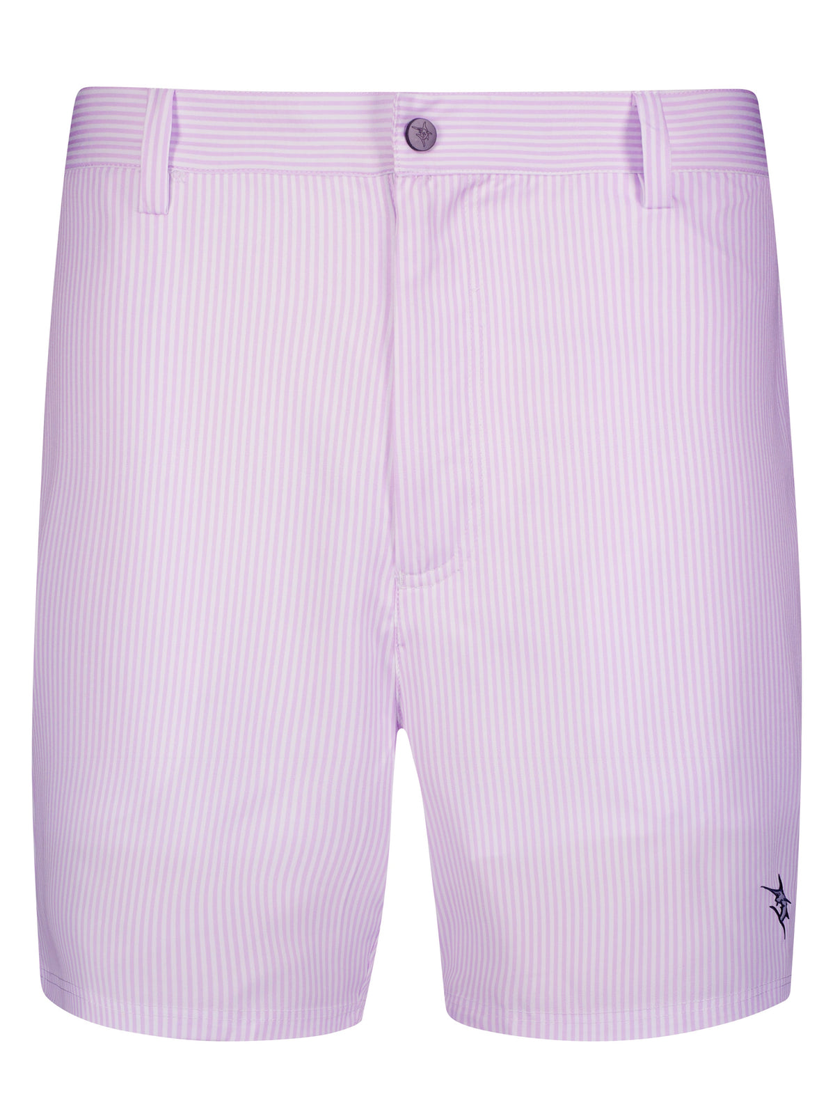 Lavender seersucker Freeport shorts by White Water Life, lightweight and casual for effortless summer style.