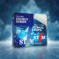 Frost Mint STIM Energy Strips in a pack of 20, oral dissolving strips for a quick energy boost from STIM Energy On Demand.