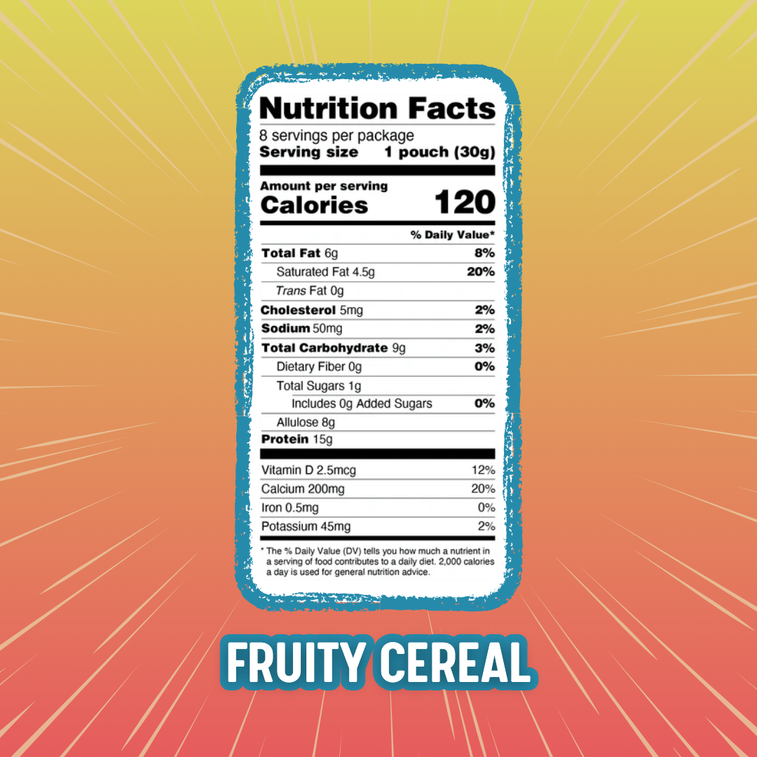 Fruity Cereal Protein Puffs Single Serving - 8-Pack Box