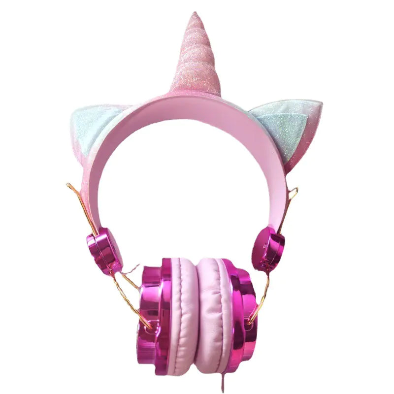 Wired Unicorn Cartoon Headphones for Kids (Gift)