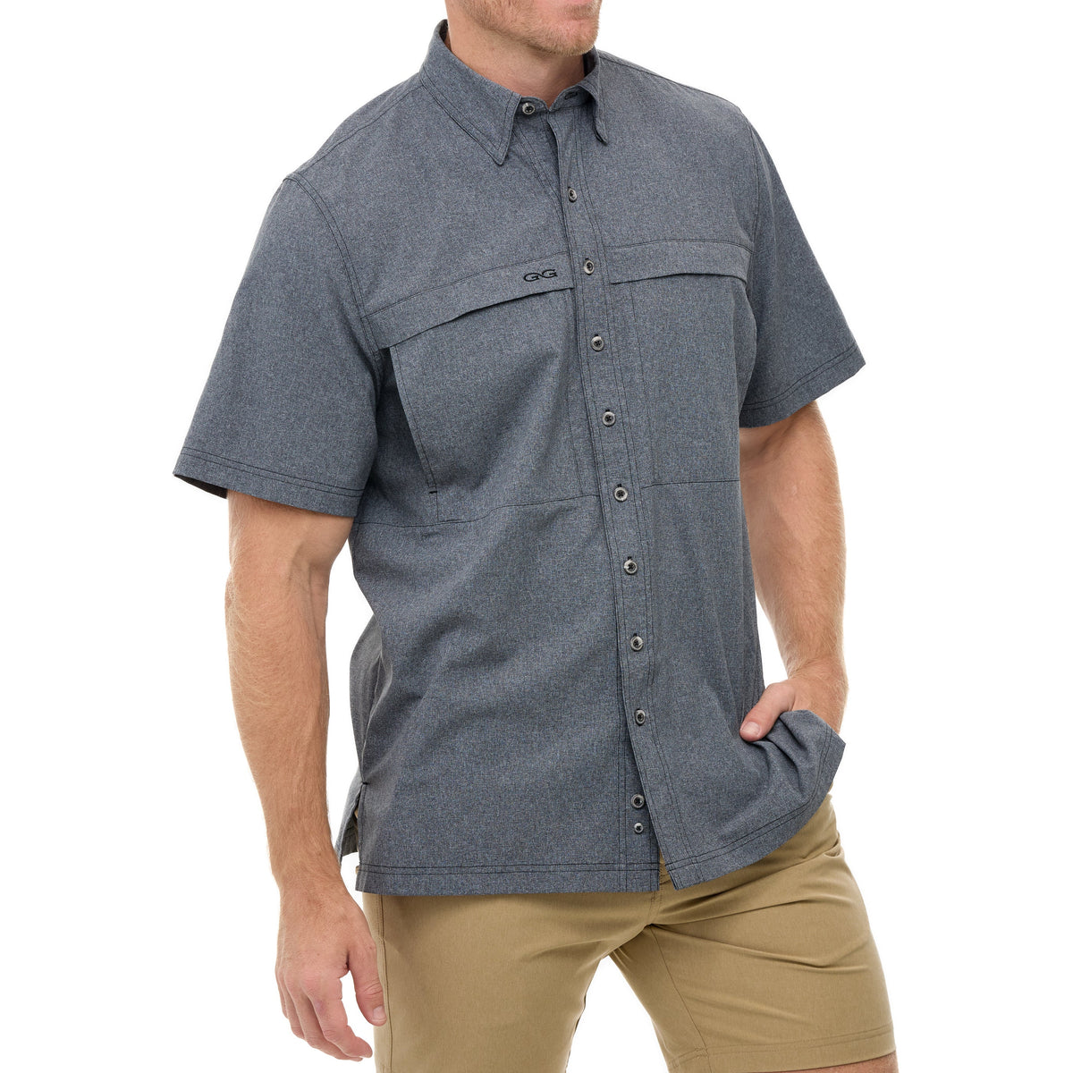 GameGuard Caviar MicroTek Shirt showing a sleek, fitted microTek shirt with subtle branding and modern design details.