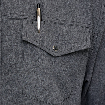 Long sleeve Caviar Pearl Snap Shirt by GameGuard featuring pearl snap buttons and a classic western style.