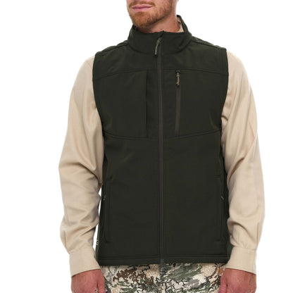 GameGuard Juniper Guía Grande™ vest showcased in a close-up image, highlighting its durable fabric and outdoor design features.