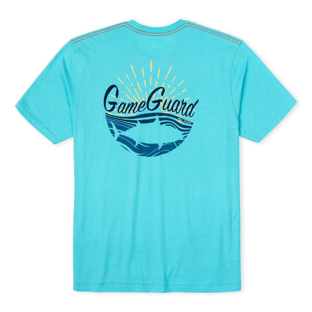 GameGuard Aquatic Graphic T-shirt featuring vibrant underwater sea life illustration on a casual crew neck tee.