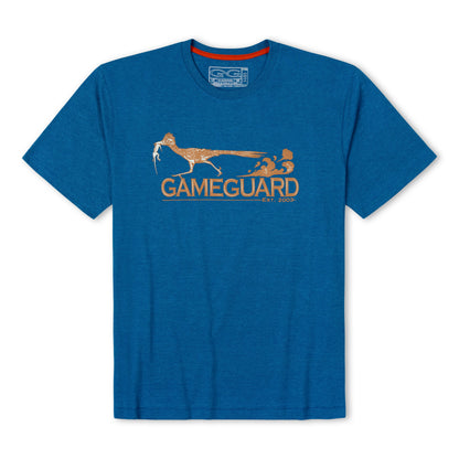 GameGuard HydroBlue graphic T-shirt featuring a vibrant blue design, casual fit, and comfortable cotton fabric.