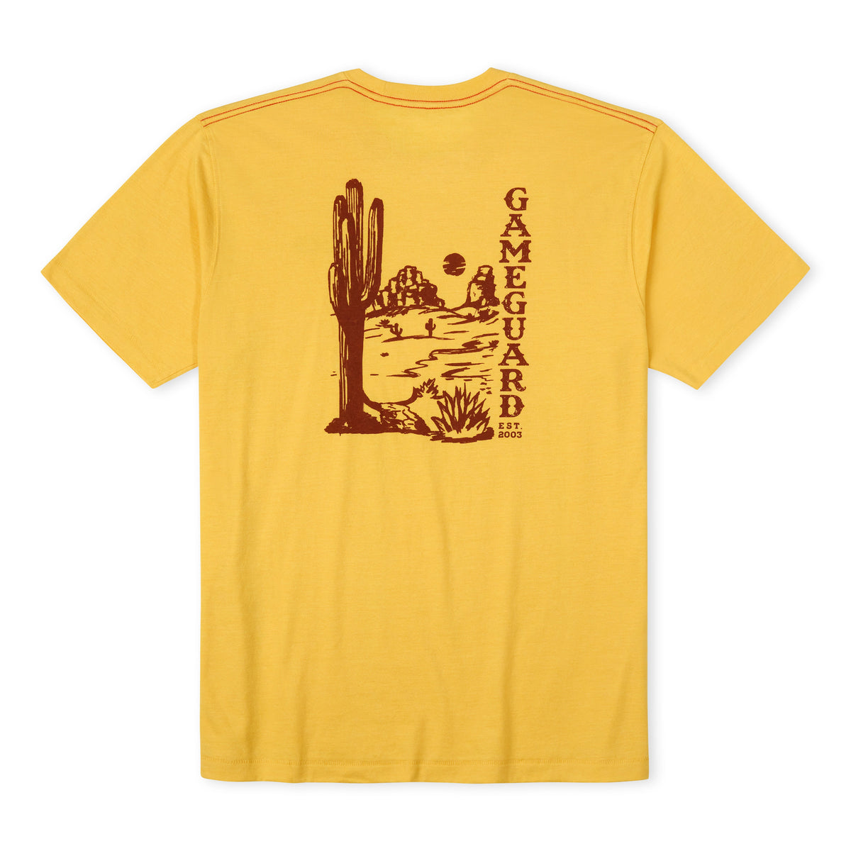 GameGuard SunDial graphic T-shirt featuring a bold sun dial design on a casual men's tee.