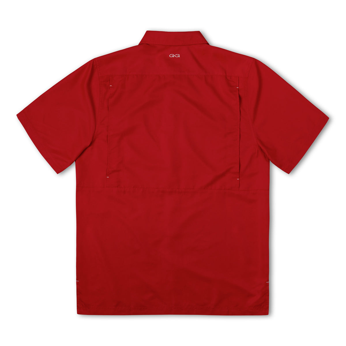 Crimson Original Shirt by GameGuard, men's casual shirt in vibrant crimson red, with a classic fit and button-up design.