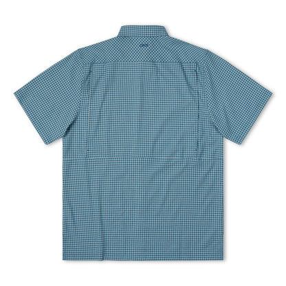 Wahoo TekCheck Shirt by GameGuard, showcasing a stylish checkered design in a casual men's TekCheck shirt.