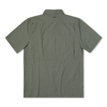 GameGuard Agave MicroTek Shirt featuring lightweight, breathable fabric with an agave-inspired pattern for outdoor activity comfort.