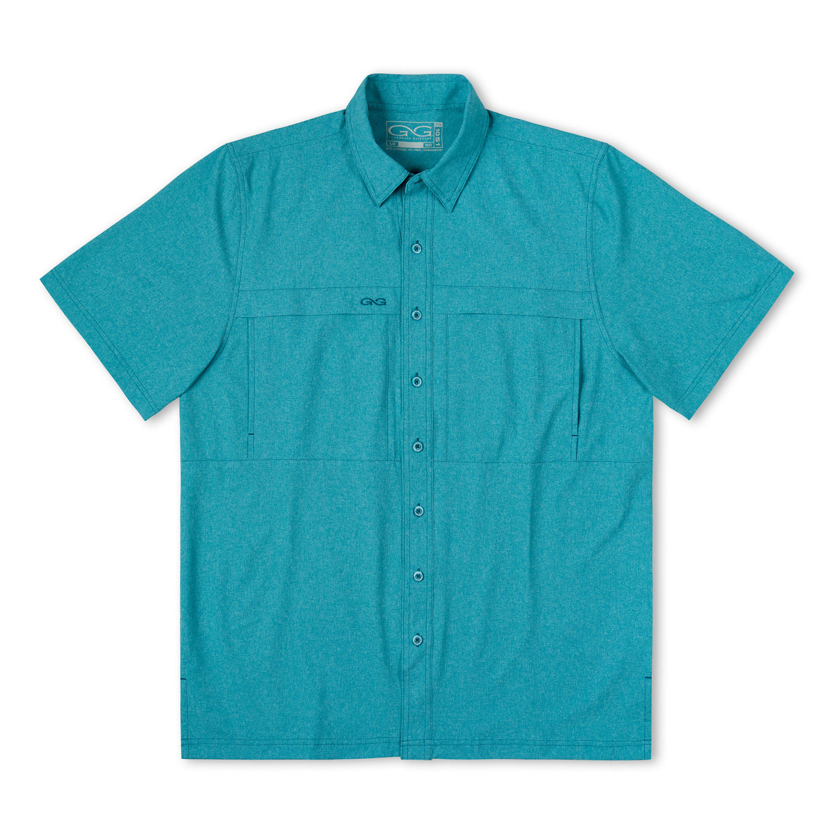GameGuard Mahi MicroTek Shirt in navy with subtle logo detail, lightweight and breathable fabric for active wear.