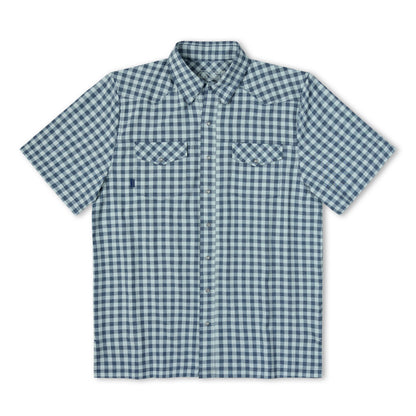 Deep Water Pearl Snap Shirt by GameGuard, men's pearl snap shirt with button closure and western style details.