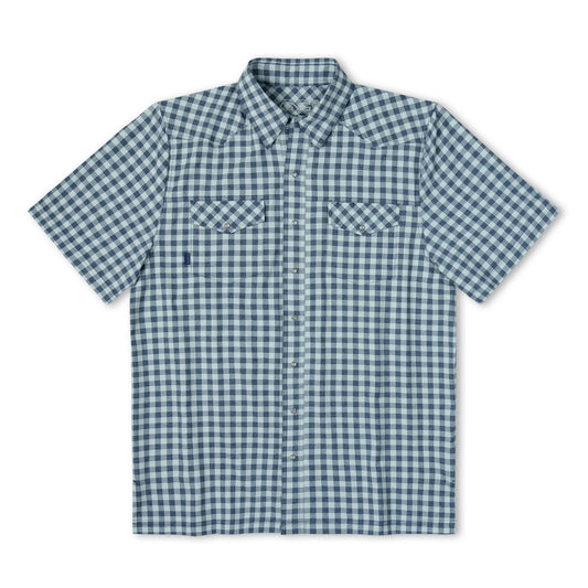 Deep Water Pearl Snap Shirt by GameGuard, men's pearl snap shirt with button closure and western style details.