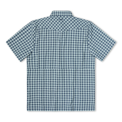 Deep Water Pearl Snap Shirt by GameGuard, men's pearl snap shirt with rugged denim fabric and pearl snap buttons.