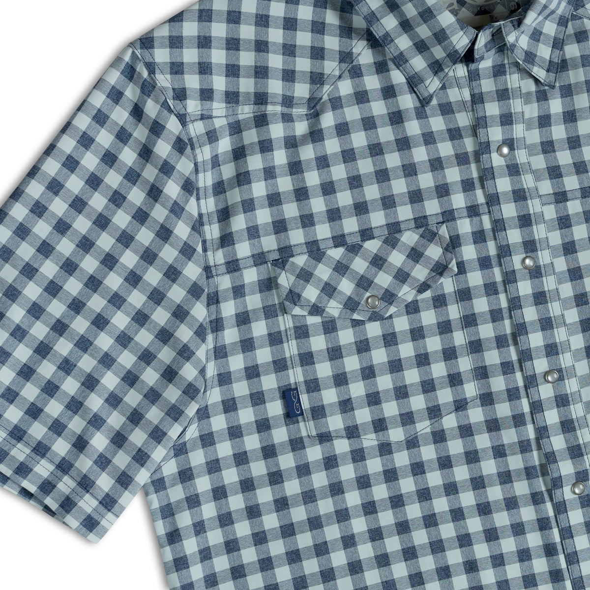 Deep Water Pearl Snap Shirt by GameGuard, men's pearl snap Western shirt with pearl snap buttons and Western styling.