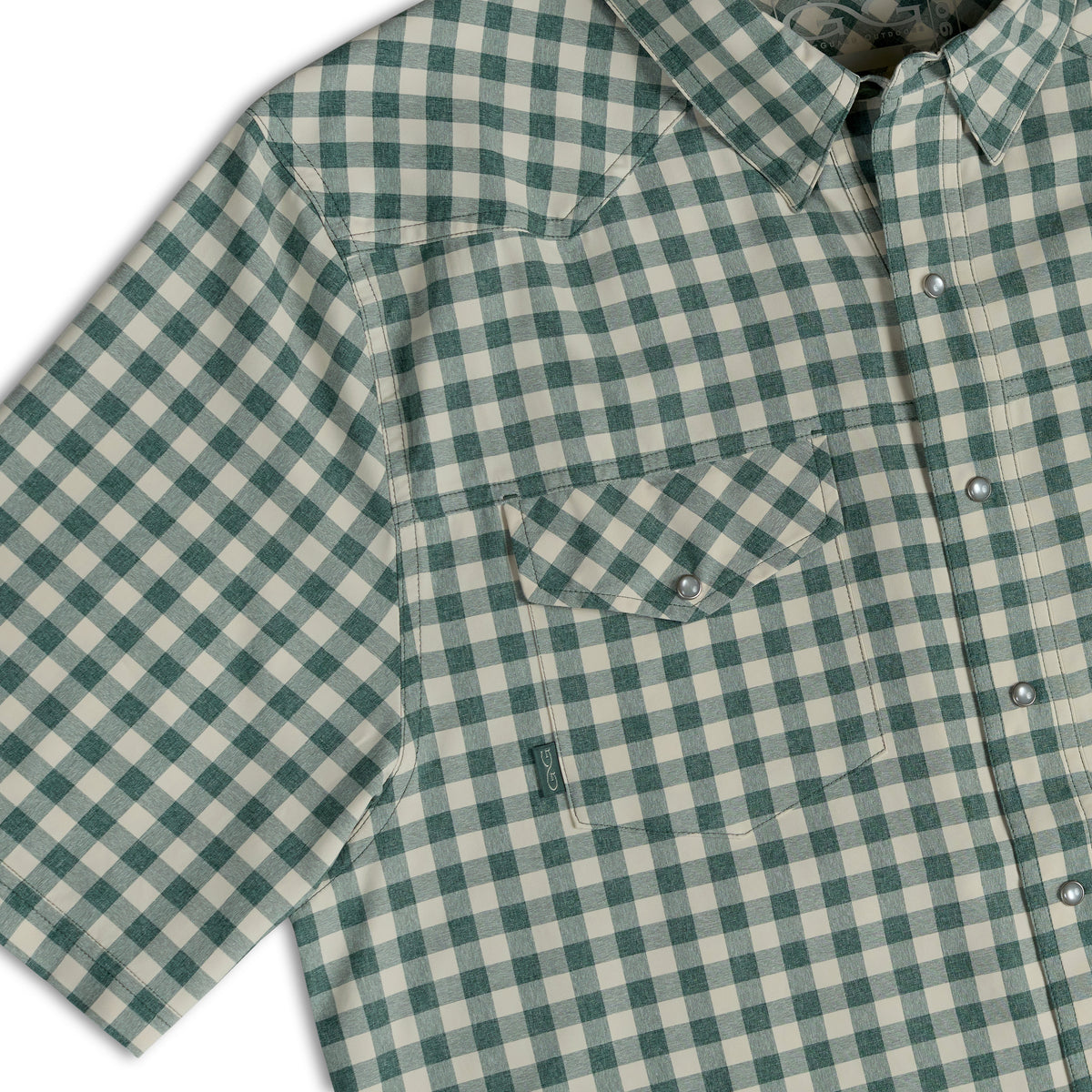 GameGuard Ironwood Pearl Snap Shirt, men's Western-style pearl snap shirt with plaid pattern and button details.