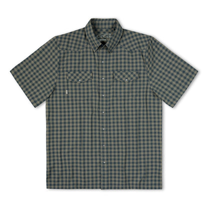 Men's Mesquite Pearl Snap Shirt by GameGuard, featuring classic pearl snap buttons and rugged Western style.