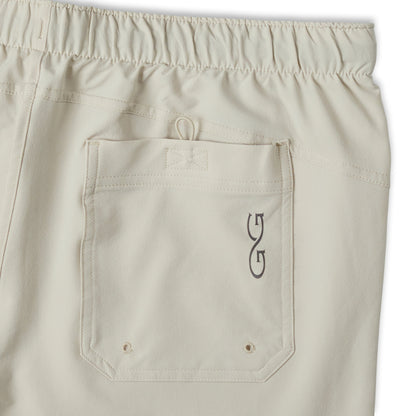 GameGuard Stone SeaDrift Pants with durable fabric and a relaxed fit, shown in a natural stone color.