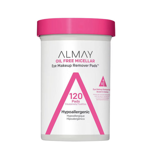 Almay Biodegradable Oil Free Micellar Eye Makeup Remover Pads 120 Ct