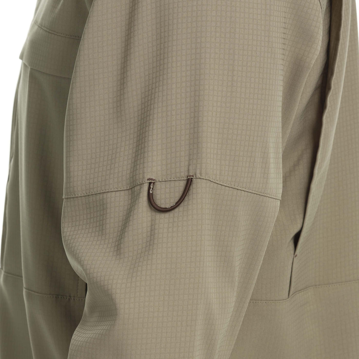 GameGuard Mesquite Scout Shirt long sleeve with button front and camo pattern, designed for outdoor activities and hunting.