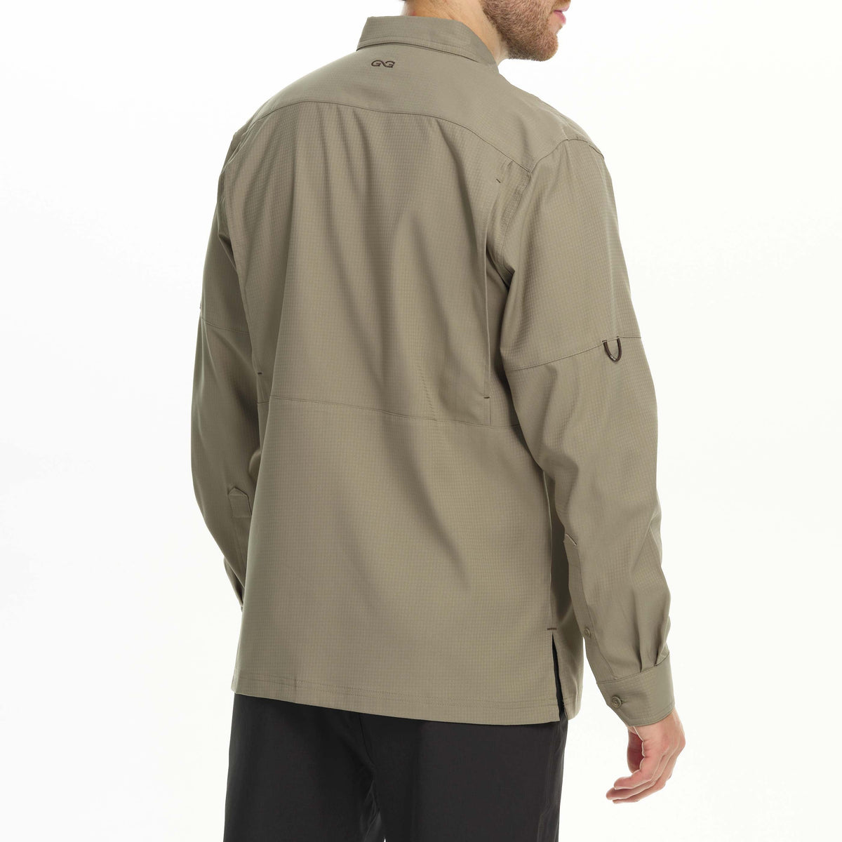 Long sleeve Mesquite Scout Shirt by GameGuard, durable scout shirt with camouflage pattern and button-front design.