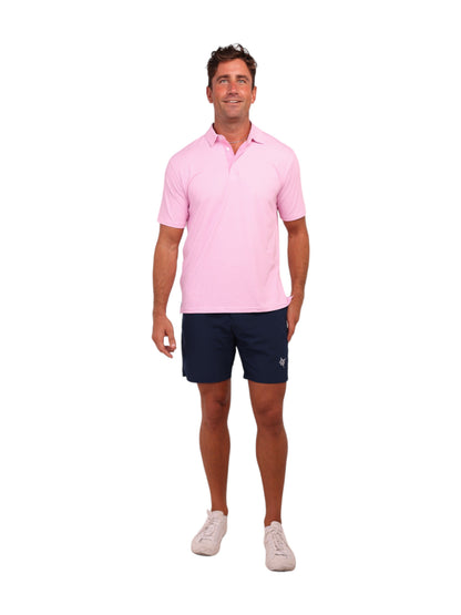 White Water Life Vineyard Polo in classic gingham print, featuring a collared design and short sleeves.